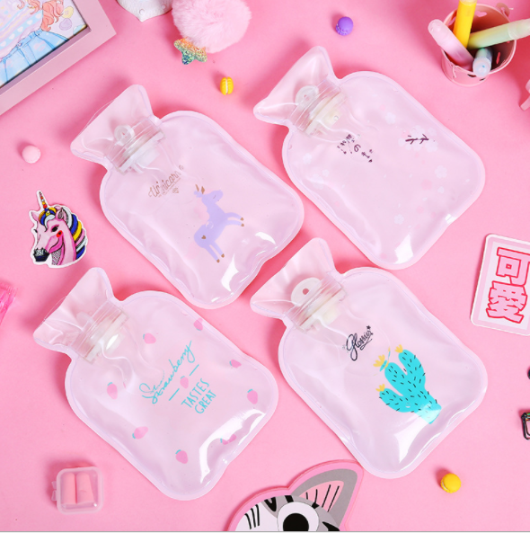 透明热水袋小号随身保暖水袋带装注水热敷暖肚子韩版学生迷你