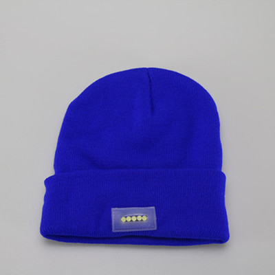 Acrylic wool light cap thermal lighting knit cap outdoor climbing night fishing 5LED light cap Specification drawing