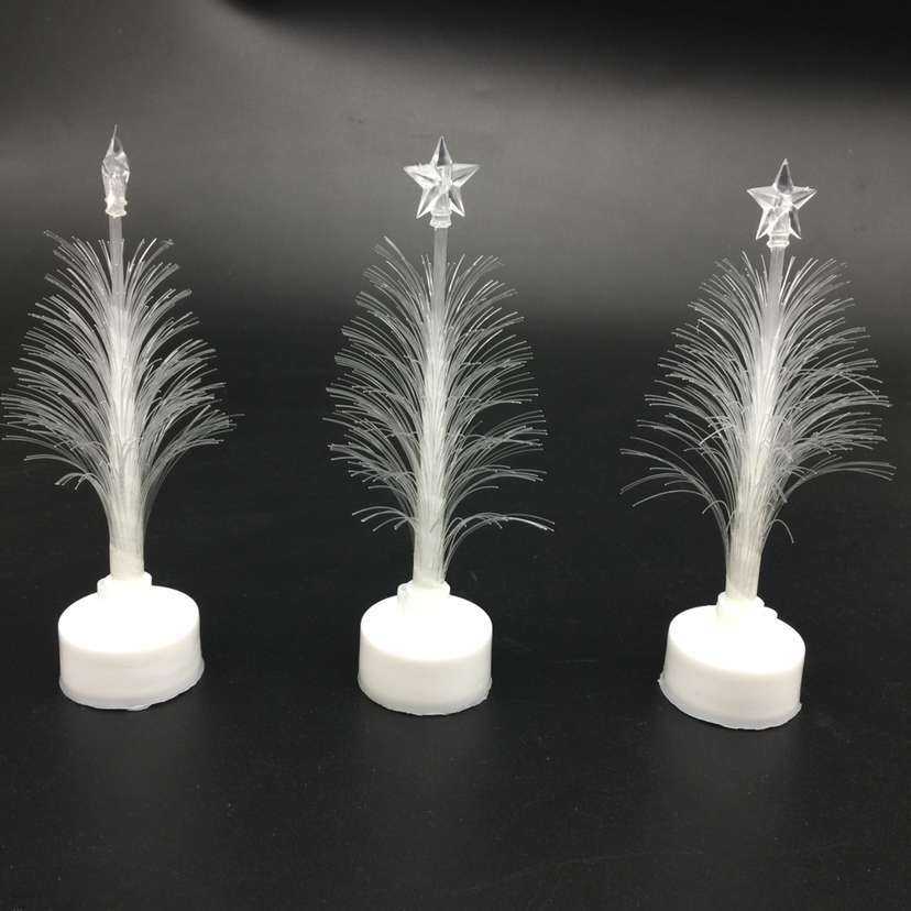 光纤圣诞树七彩发光圣诞小摆件拍拍圈装饰小礼品细节图