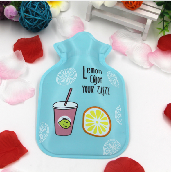 新款迷你热水袋卡通印花热水袋 充水暖手袋注水暖水袋产品图