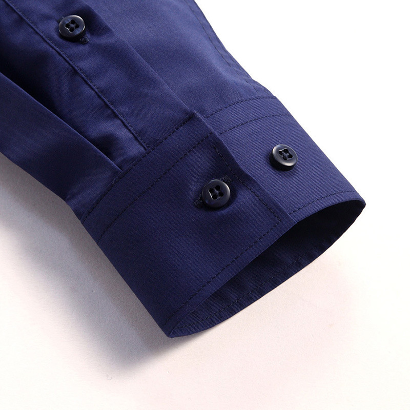 High-end men's clothing, trendy stretch bamboo fiber long-sleeved shirt, Korean-style slim solid color high-end men's long-sleeved shirt Application Scenario