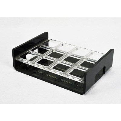 Acrylic glass holder Multi hole acrylic holder double glass holder