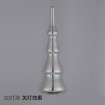 3 d bulb remote control 3 dled decoration energy-saving dazzle colour light bulb