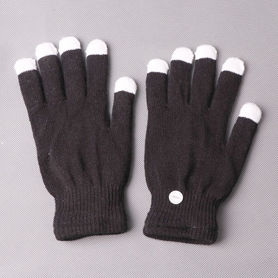 Black conventional gloves