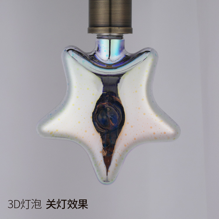 3D bulbs for bedrooms and dining rooms, retro energy-saving European and American style creative bulbs Specification image