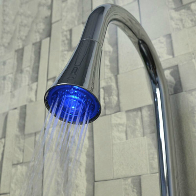 All copper cylinder color changing faucet colorful light faucet accessories faucet lamp SDF2-A13 report Specification drawing