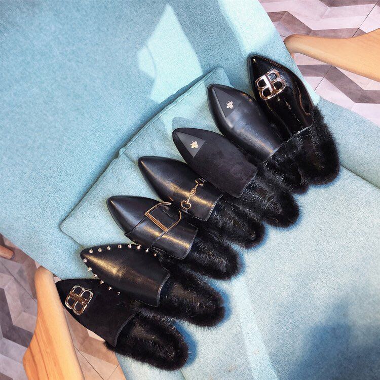 新款毛单鞋女靴产品图