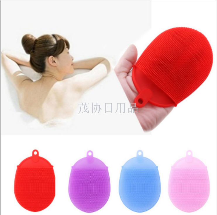 Baby silicone bath brush Baby massage shampoo Shampoo brush Bath brush Dishwashing brush Cleaning brush