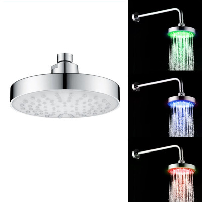 New 6-inch temperature-controlled three-color SDH2-B2 led circular top spray seven-color self-changing top spray Specification image