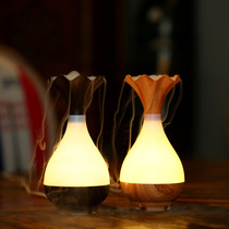 Mute vase wood grain fragrance USB Mini home atomized air ultrasonic Humidifier