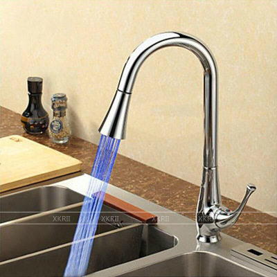 All copper cylinder color changing faucet colorful light faucet accessories faucet lamp SDF2-A13 report details Picture
