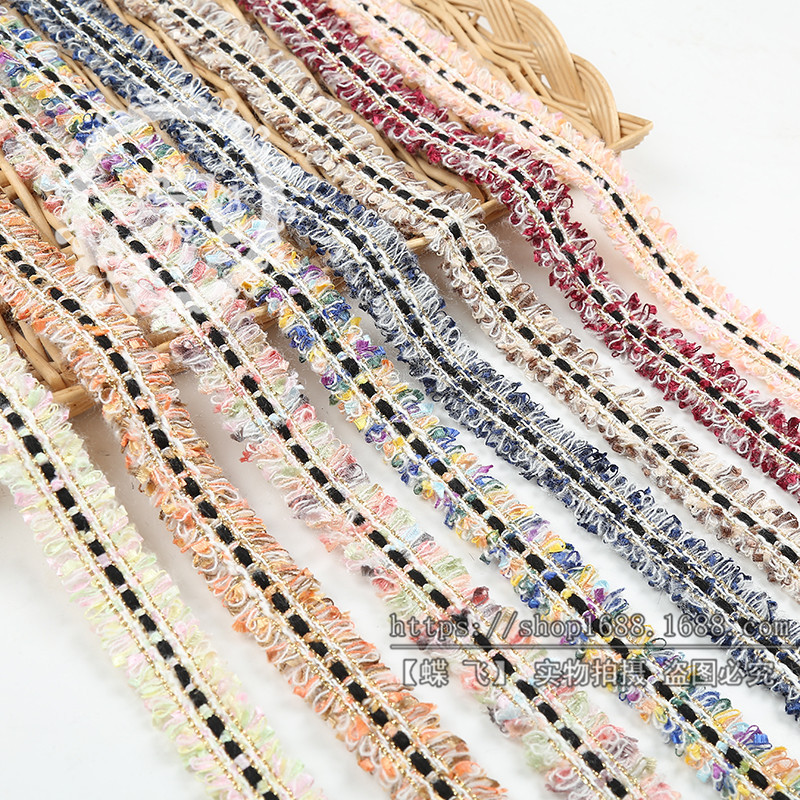 Korean style bilateral brush hair row beard flow lace scarf hat garment accessories Korean webbing small fragrance thumbnail