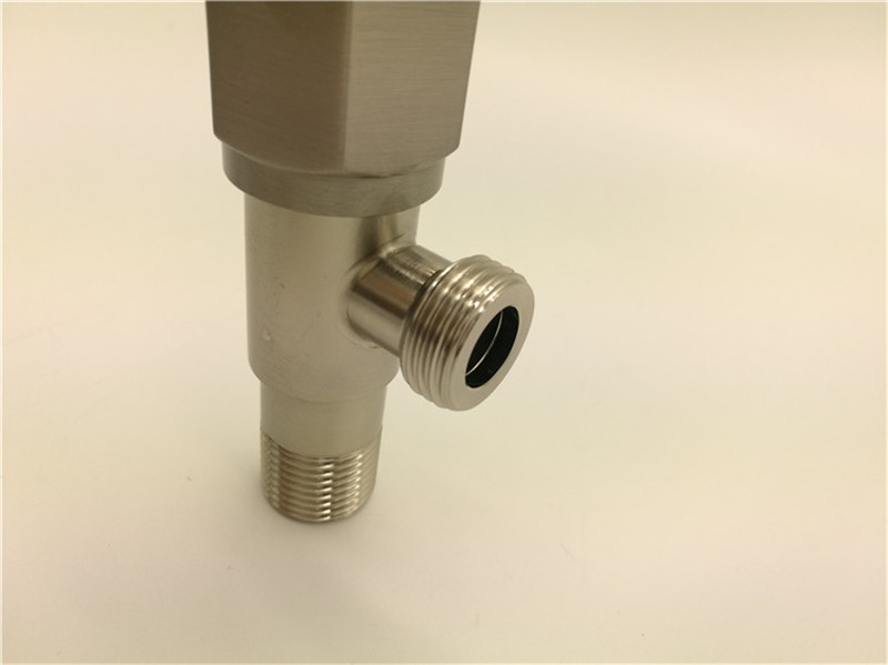304不锈钢冷热水通用角阀4分加厚加长三角阀热水器止水阀细节图