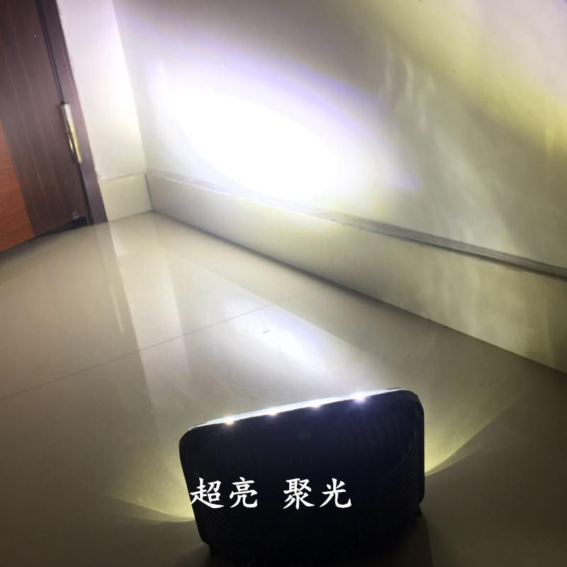 Automotive LED work lights, high-power led spotlights, 50W high beams for trucks, 6-inch with daytime running lights Specification drawing