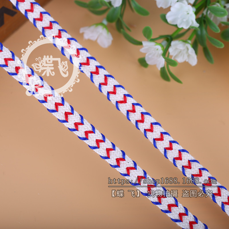 Venta directa de fábrica estilo étnico coreano ropa con gancho a mano cadena encaje ropa de bricolaje tocados correas accesorios decorativos