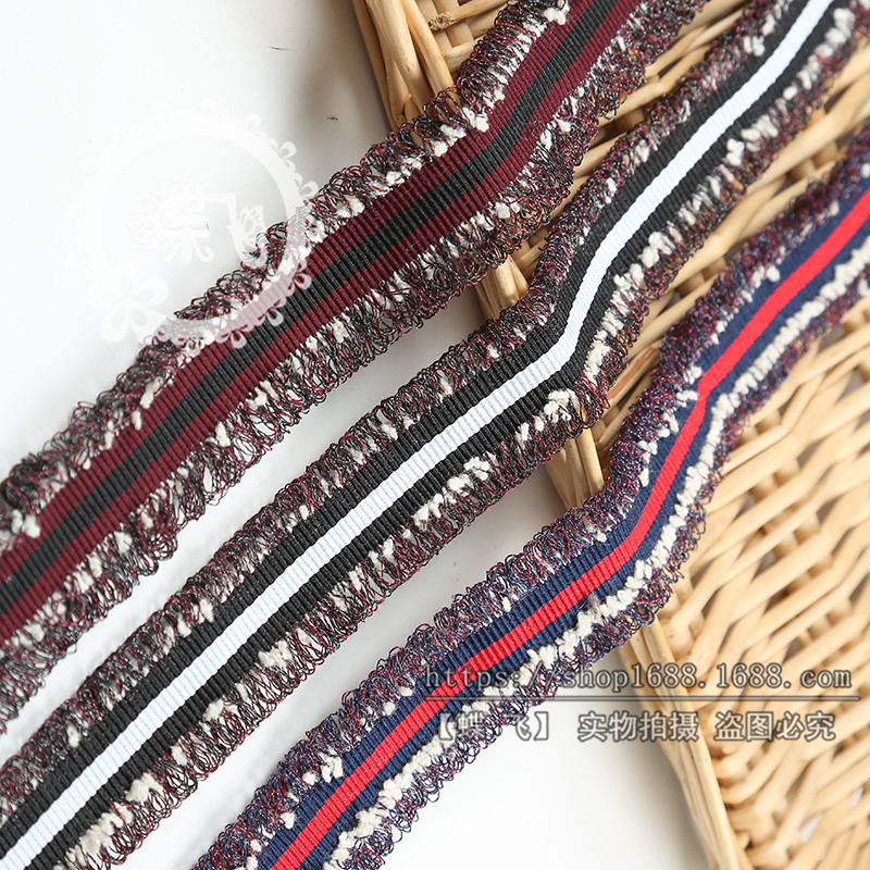 Korean ribbon small fragrance wind new fringe lace scarf hat clothing accessories hand-made accessories accessories wholesale thumbnail