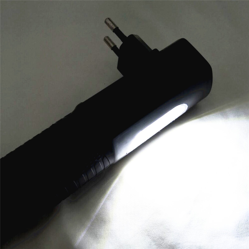 Brazilian plug 3W household rechargeable flashlight, multi-functional rechargeable flashlight, desk lamp and all-in-one lighting lamp Application Scenario