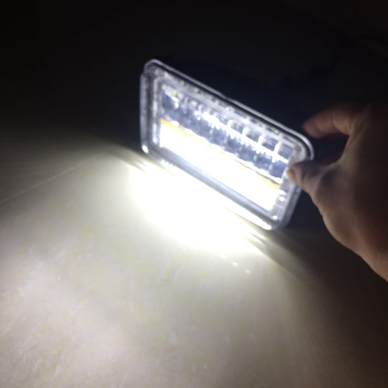 Truck LED headlights, ultra-bright 45W work lights, truck wide-field lighting, 24V white light and yellow light daytime running lights Specification drawing
