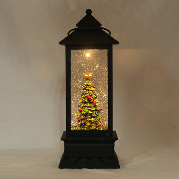 风灯圣诞圣诞树发光雪花摆件 欧美爆款 亚马逊48