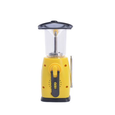 Camping lights fishing lights Solar powered hand-powered multi-functional emergency lantern alarm