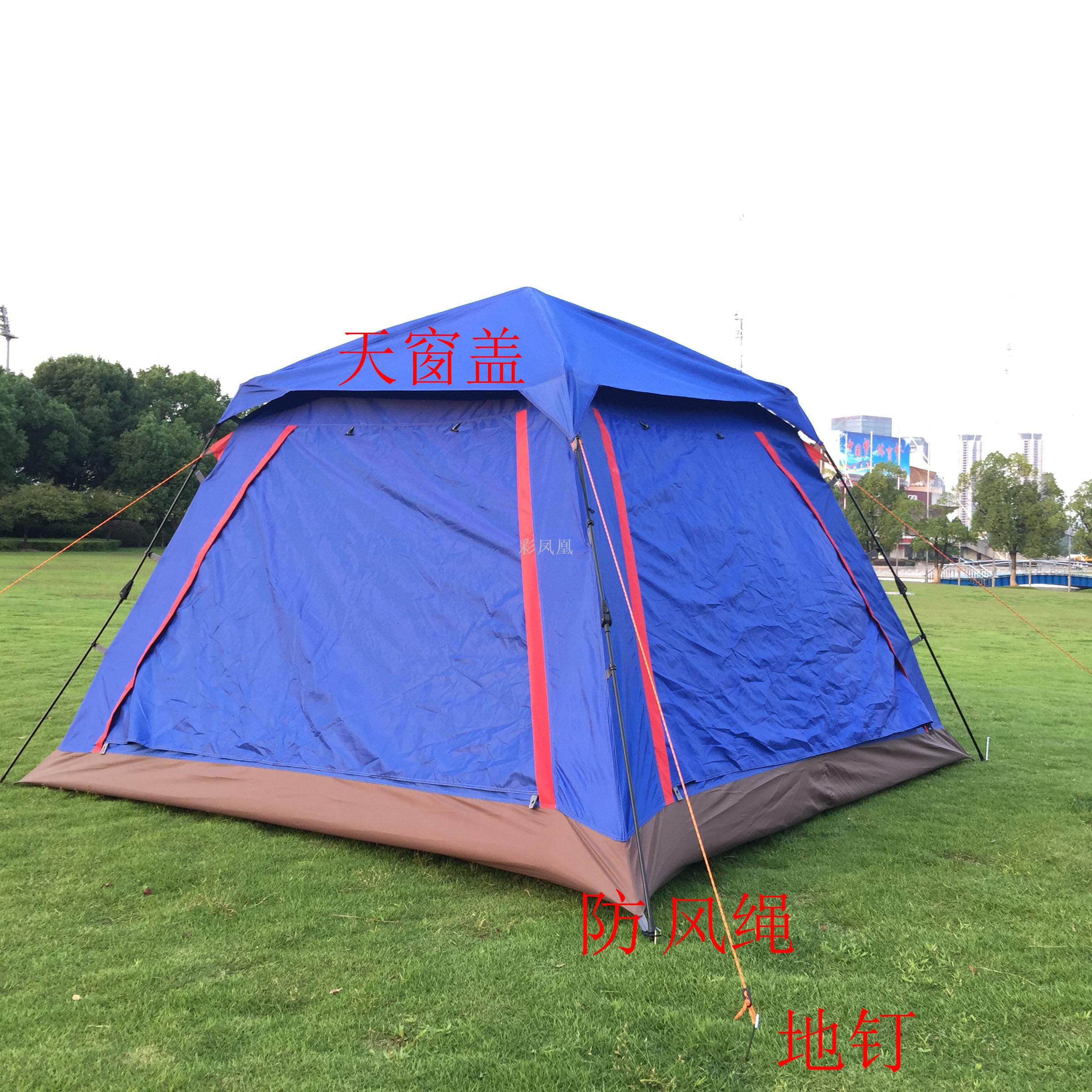 Road camp tents, large-space camping tents, automatic tents, four-person tents, two-person tents, single-person tents Application Scenario