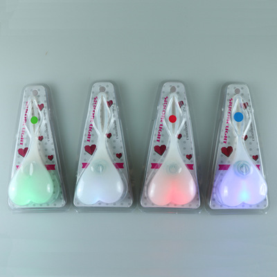New heart-shaped egg lamp outdoor Backpack lamp Pulsating heart bicycle riding tail lamp silicone tail lamp