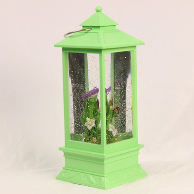 风灯圣诞蝴蝶发光雪花摆件欧美爆款亚马逊wish67