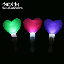 Mini LED heart-shaped bar mixed hair bar concert glow stick