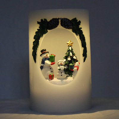 Christmas candle light snowman Christmas tree LED lighting decorations us hot style 510 Specification drawing