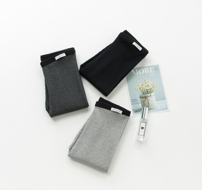 New style of pure cotton elastic threaded skinny pants for casual wear, slightly pressed vertical striped nine-inch leggings Specification image