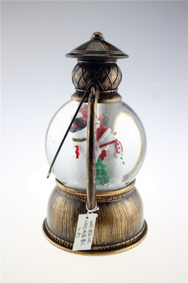 Horse lantern lamp brush gold snowman bedside lamp LED light decorations snowflake water exit 593