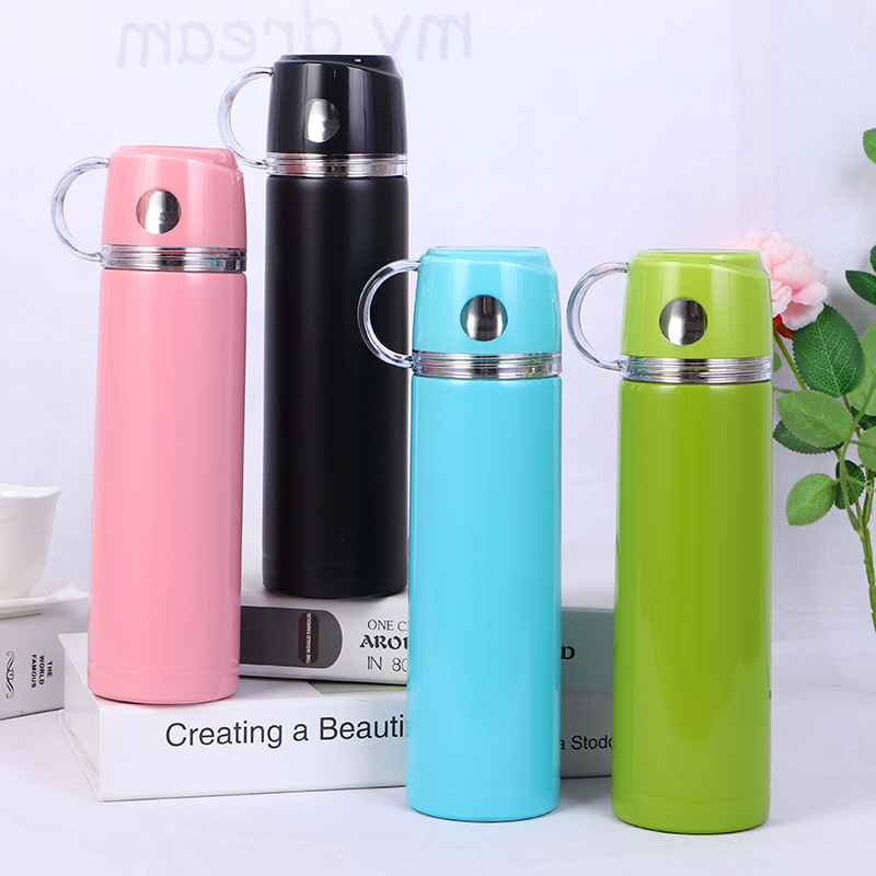 Transparent lid stainless steel insulated cups, children's water cups, creative business promotion gifts, customized cups, factory direct sales details Picture