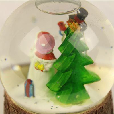 圣诞水晶球雪人三雪人厂家出口欧美爆款亚马逊wish速卖377