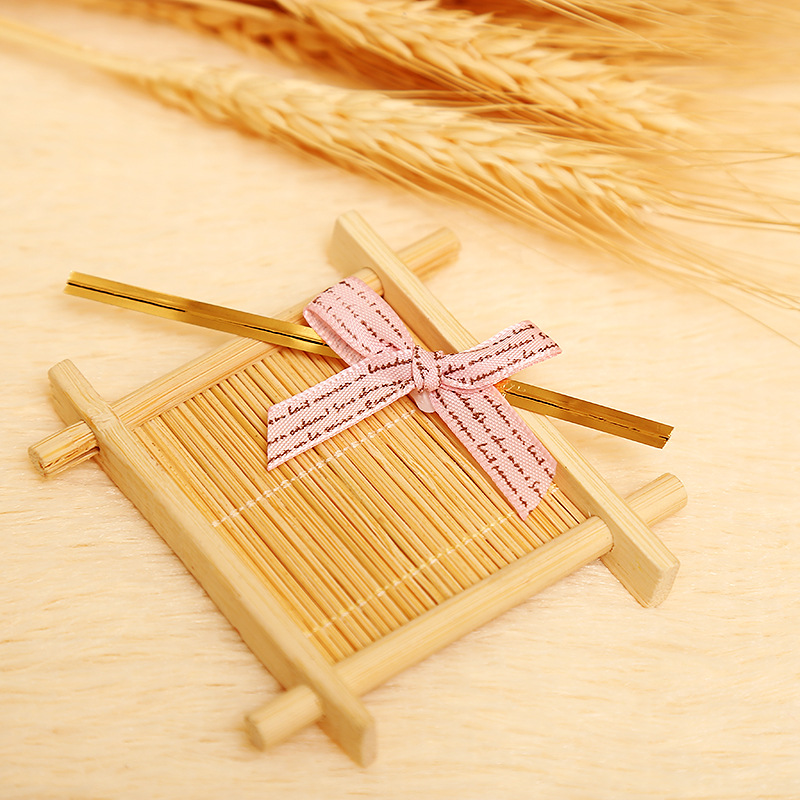 蝴蝶结扎丝扎绳8CM蛋糕面包饼干糕点巧克力糖果蔓越莓曲奇封口扎，产品图