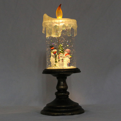 Christmas candle light snowman gold chassis LED lighting decorations us hot style 520 Application Scenario