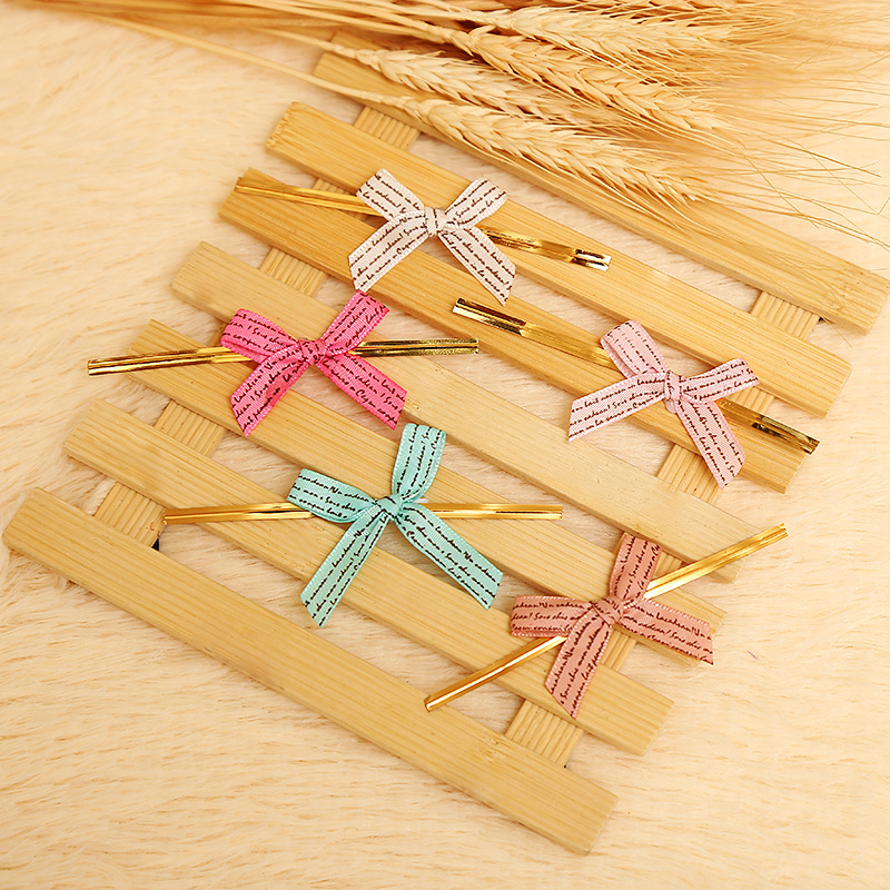 蝴蝶结扎丝扎绳8CM蛋糕面包饼干糕点巧克力糖果蔓越莓曲奇封口扎，