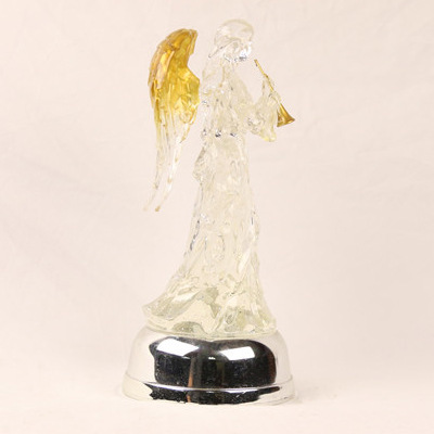 圣诞水晶天使金翅膀吹喇叭 发光飘雪 厂家出口欧美爆款424细节图