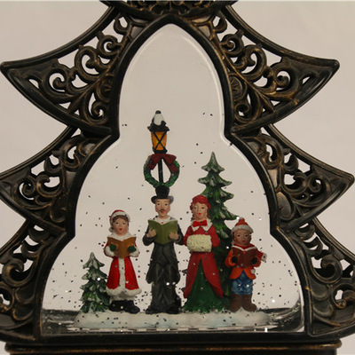 圣诞圣诞树圣诞老人人偶圣经 LED发光摆件雪花厂家出口280