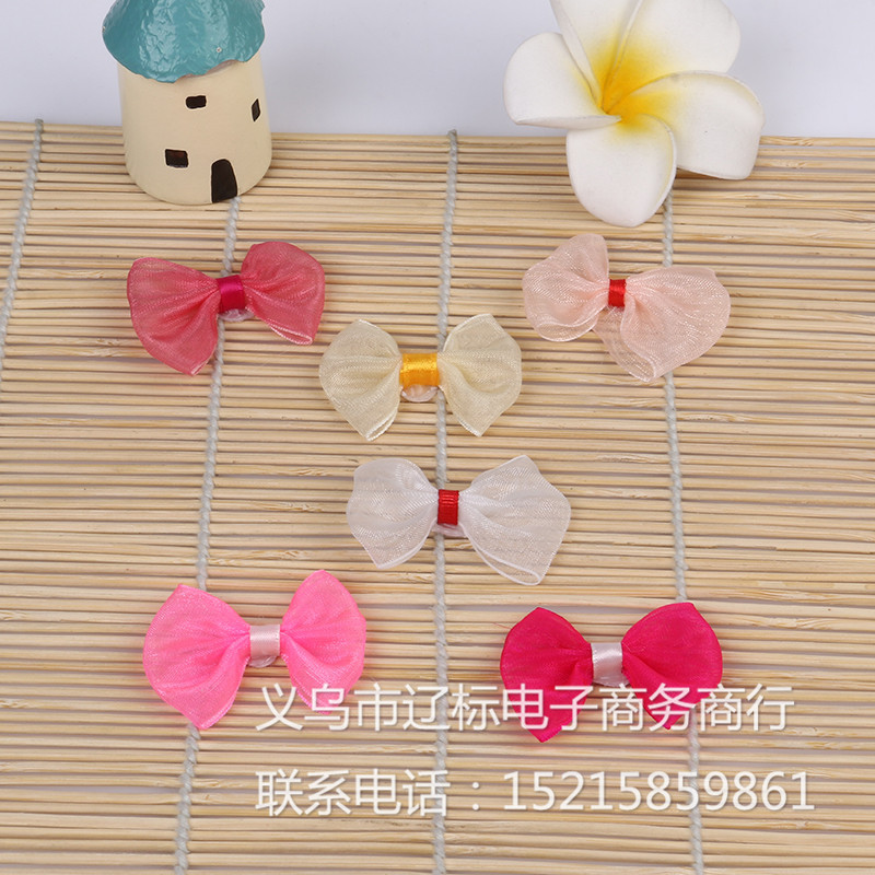 新款韩版饰品 简约可爱饰品配件 手工diy纱带蝴蝶结礼品喜庆定制