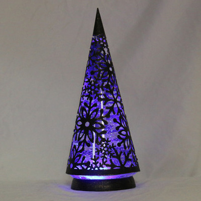 圣诞圣诞树圆锥款 LED发光摆件雪花 厂家出口欧美爆款275产品图