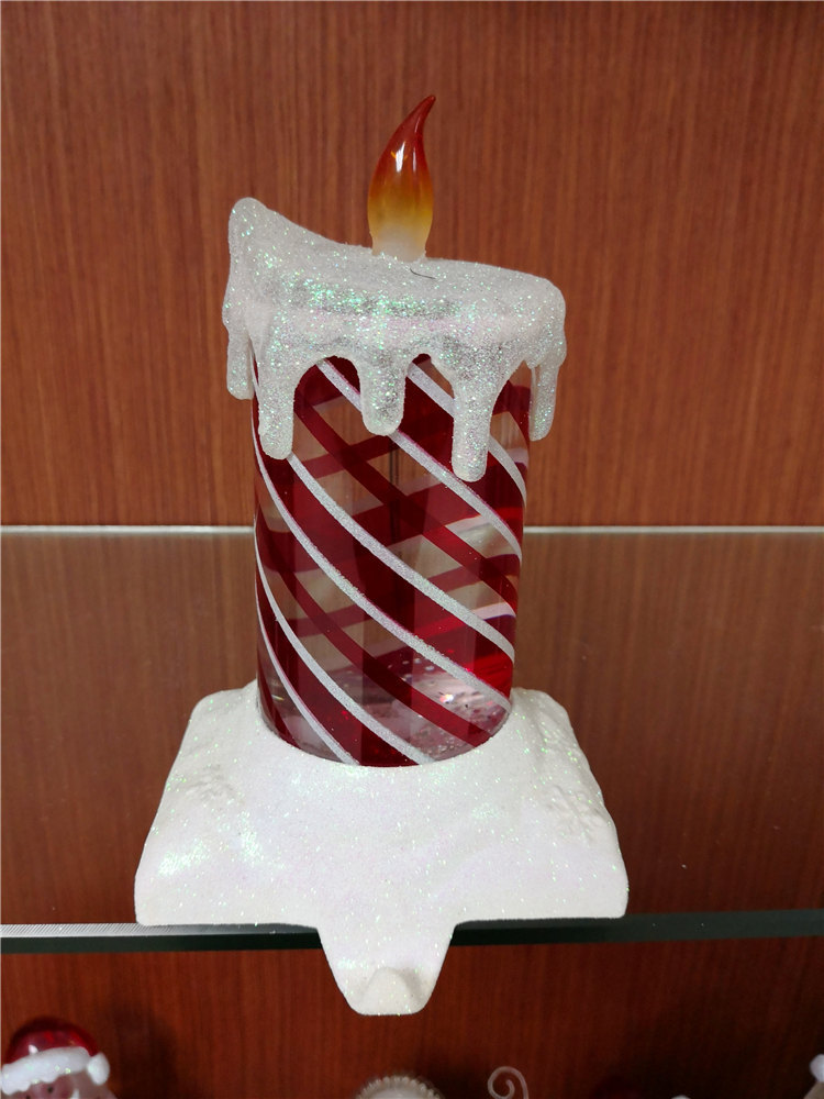 Christmas candle light red white hook LED lighting decorations hot style 556 Specification drawing