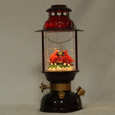 Kerosene lamp gas lamp red bird bird pair of bedside lamp LED luminous ornaments snow manufacturer export 250