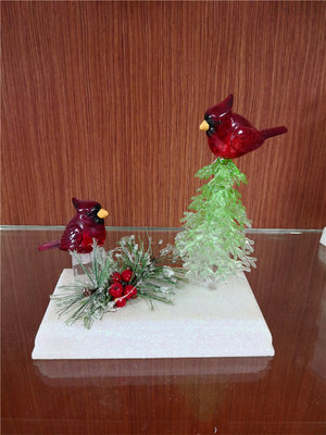 圣诞小鸟发光摆件圣诞树 厂家出口欧美 爆款 wish亚马9产品图