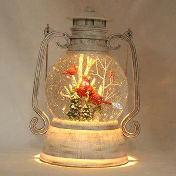 Lantern Christmas bird red bird on the branches on the bedside lamp LED lighting decorations snowflakes 194