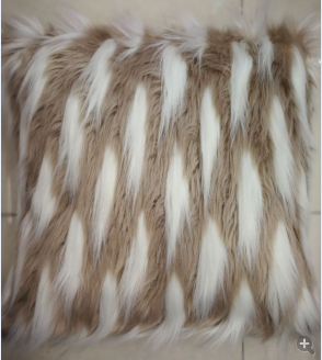 Colorful jacquard long-haired plush sofa, car throw pillows, cushions, pillowcases, square pillowcases details Picture