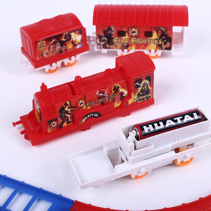 儿童玩具车电动轨道小火车头模型男孩礼物热卖地摊厂家批发细节图