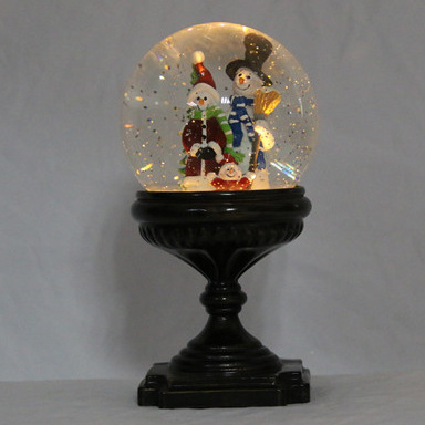 圣诞球灯水晶球能量球雪 LED发光摆件雪花欧美262