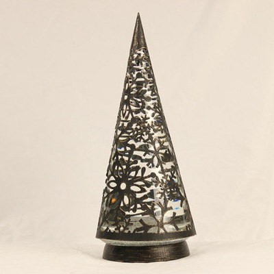 圣诞圣诞树圆锥款 LED发光摆件雪花 厂家出口欧美爆款275产品图