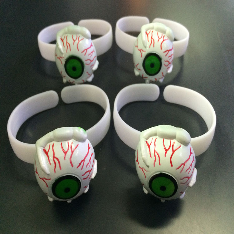 Halloween glitter bracelets, glitter eyeballs, plastic bracelets