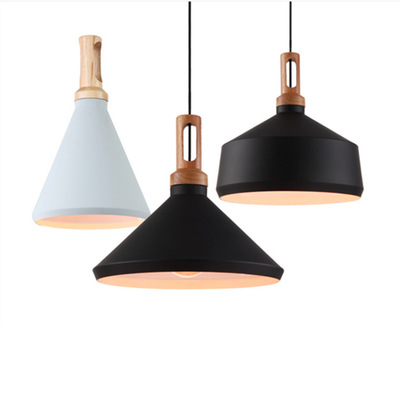 Simple experimental bottle pendant lamp with three heads full figure